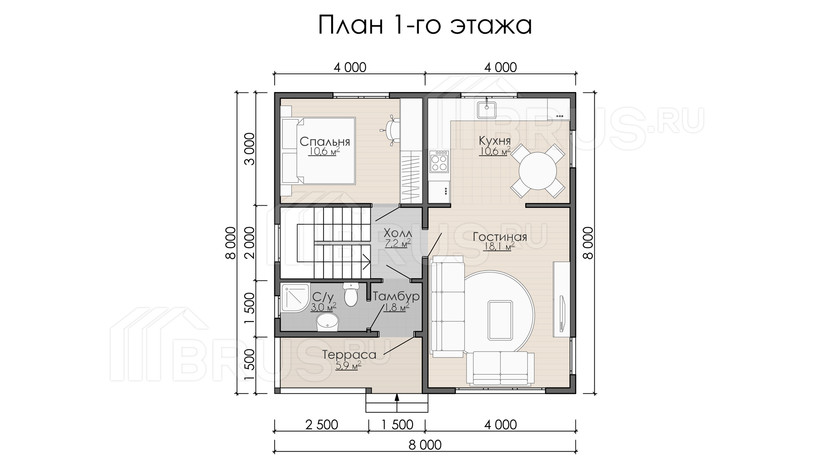 Проект каркасного дома «Агалатово»