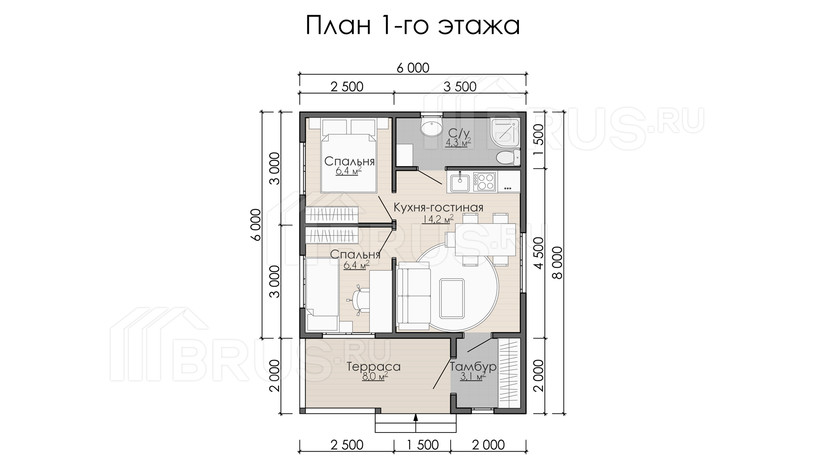 Проект каркасного дома «Дмитров»