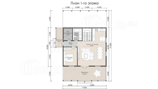 Проект каркасного дома «Финский»