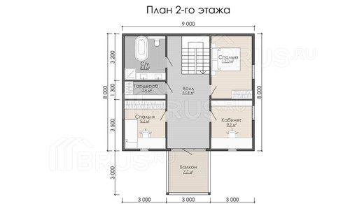 Проект каркасного дома «Финский»