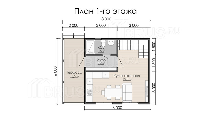 Проект каркасного дома «Горка»