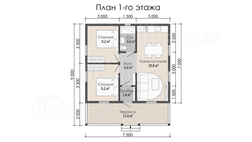 Проект каркасного дома «Хиттолово»