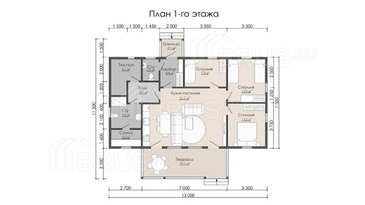 Проект каркасного дома «Куйвози»
