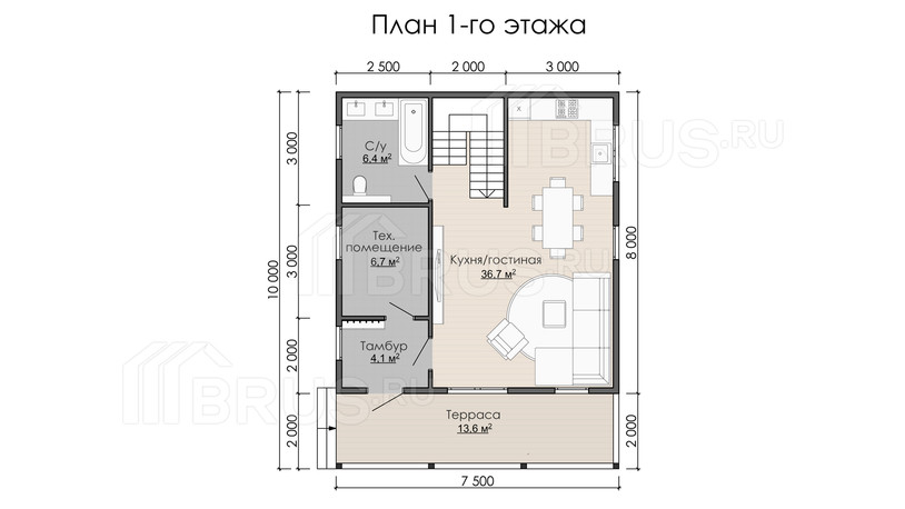 Проект каркасного дома «Лосево»