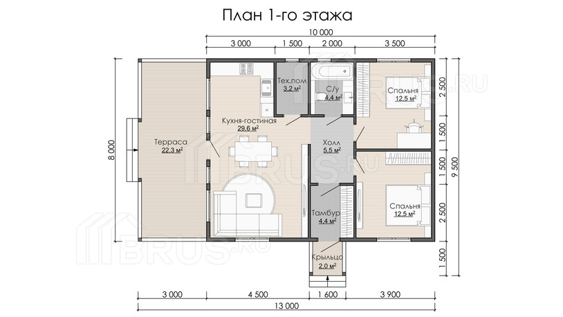 Проект каркасного дома «Павлово»