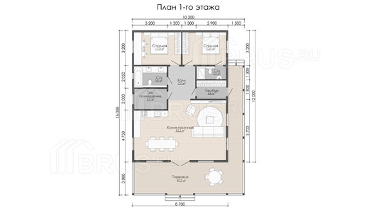 Проект каркасного дома «Пено»
