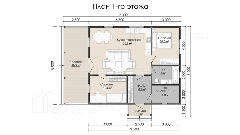 Проект каркасного дома «Пери»