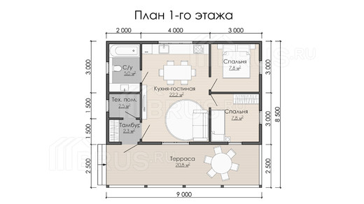 Проект каркасного дома «Петергоф»