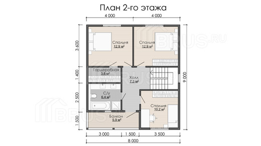Проект каркасного дома «Пригородный»