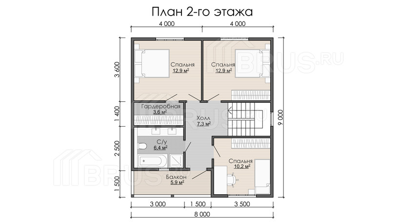 Проект каркасного дома «Пригородный»