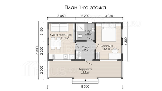 Проект каркасного дома «Салми»