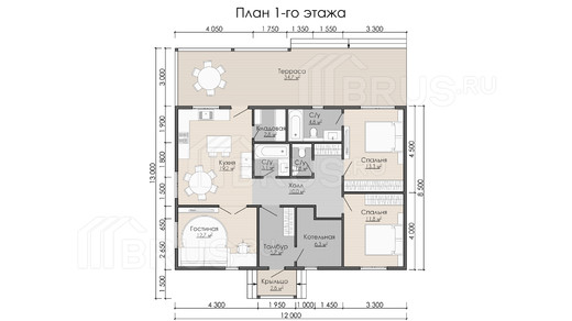 Проект каркасного дома «Скандинавский»