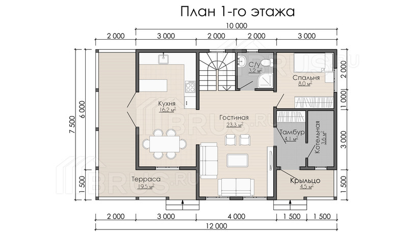 Проект каркасного дома «Советский»