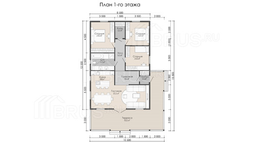 Проект каркасного дома «Таменгонт»