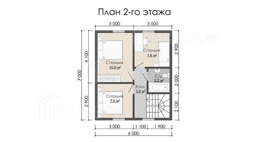 Проект каркасного дома «Тихвин»