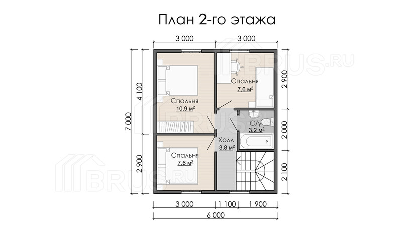 Проект каркасного дома «Тихвин»