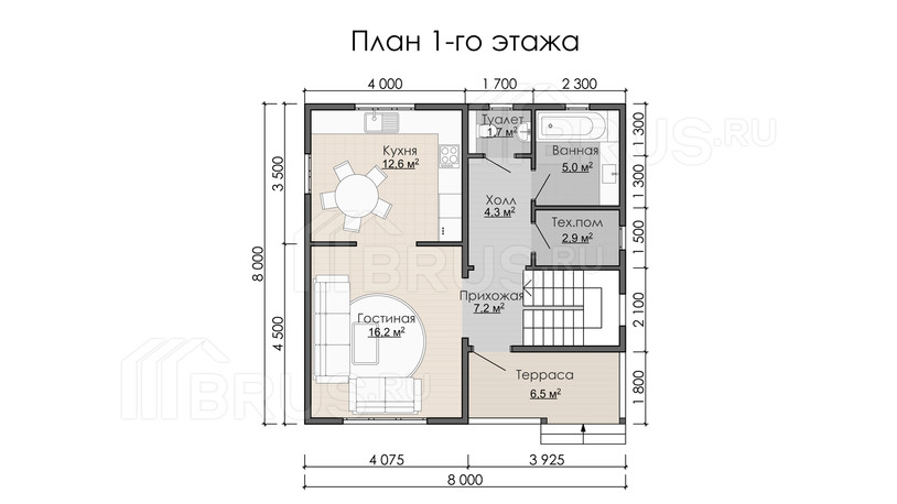 Проект каркасного дома «Выборг»