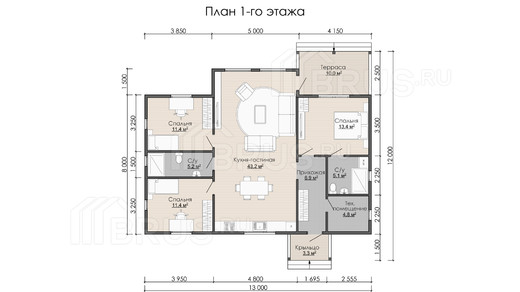 Проект каркасного дома «Загорянский»