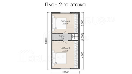 Каркасный дом 6x8