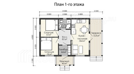 Каркасный дом 6x10