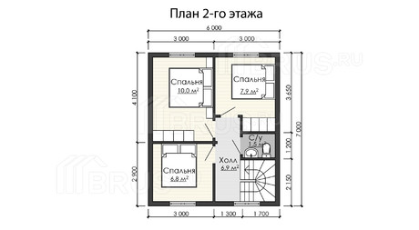 Каркасный дом 6x7